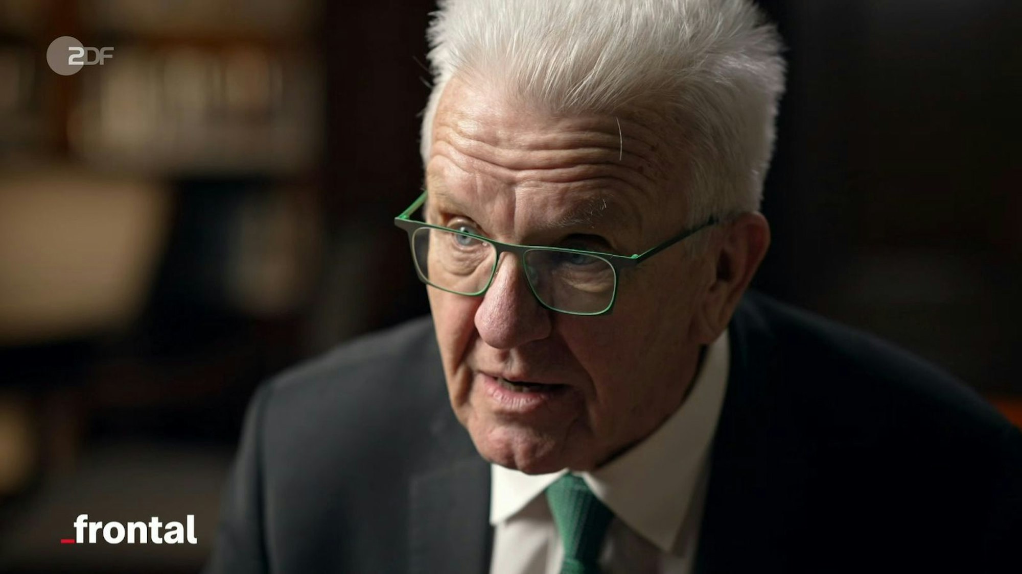 Winfried Kretschmann zufolge sei es nicht Aufgabe der Politik, „den Leuten etwas von Verzicht zu erzählen“. (Bild: ZDF)
