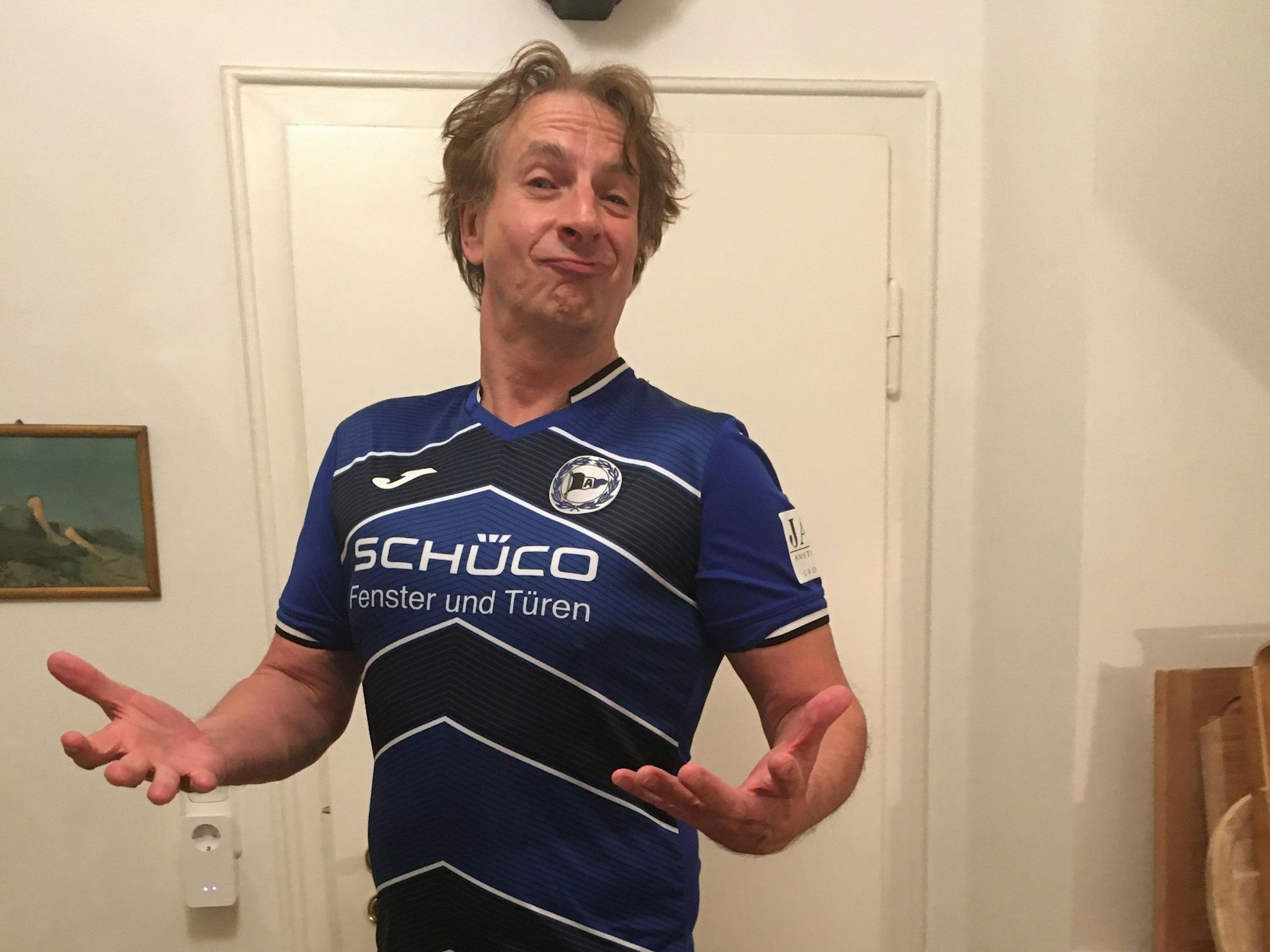 Arminia-Fan Ingolf Lück freut sich aufs erste DFB-Pokalfinale.