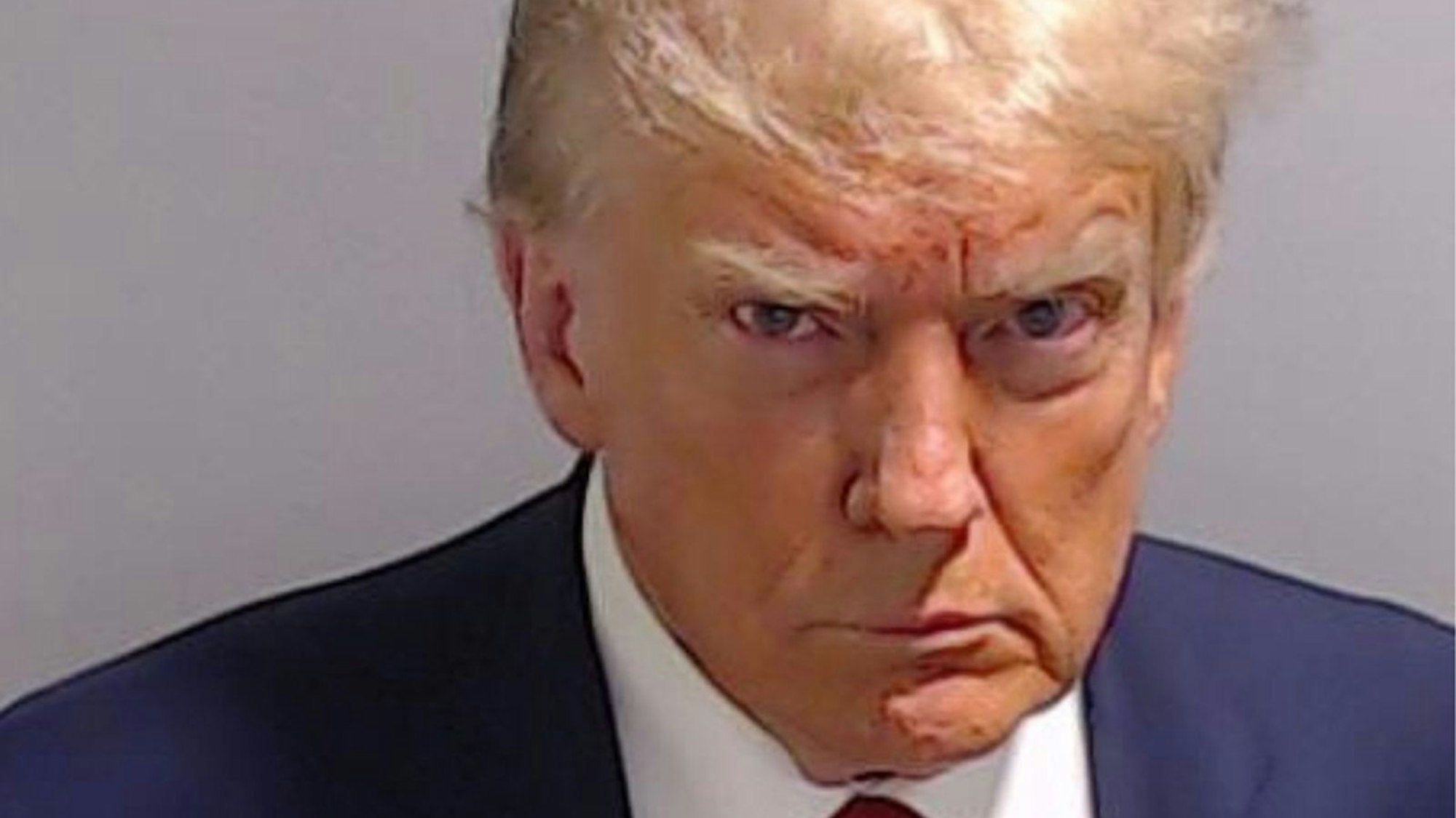 Donald Trump hat in einem Social-Media-Video einen Golfball auf Bruce Springsteen geschossen. (Bild: 2023 Fulton County Sheriff's Office/Handout)