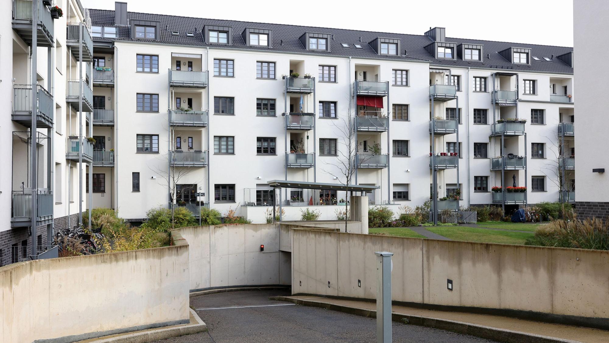 Ein Wohnblock in Köln