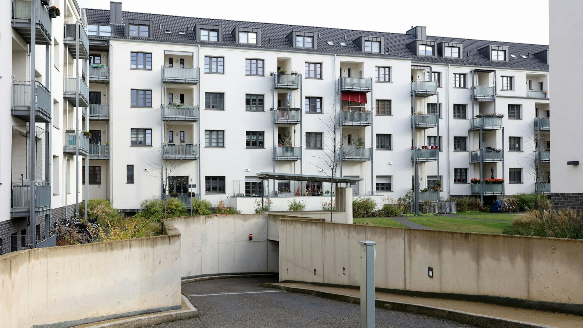 Ein Wohnblock in Köln