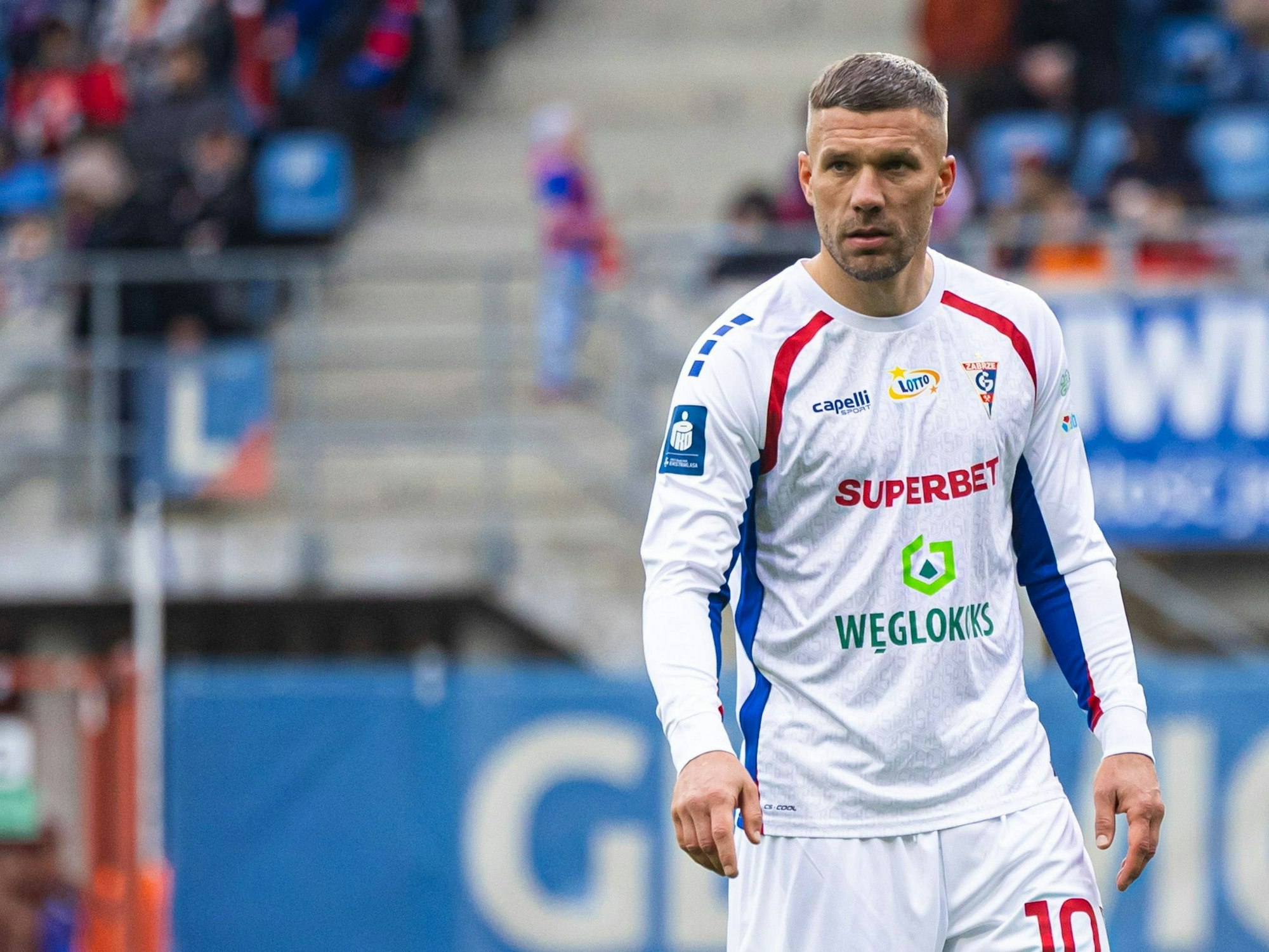 Lukas Podolski in einem Spiel von Gornik Zabrze.