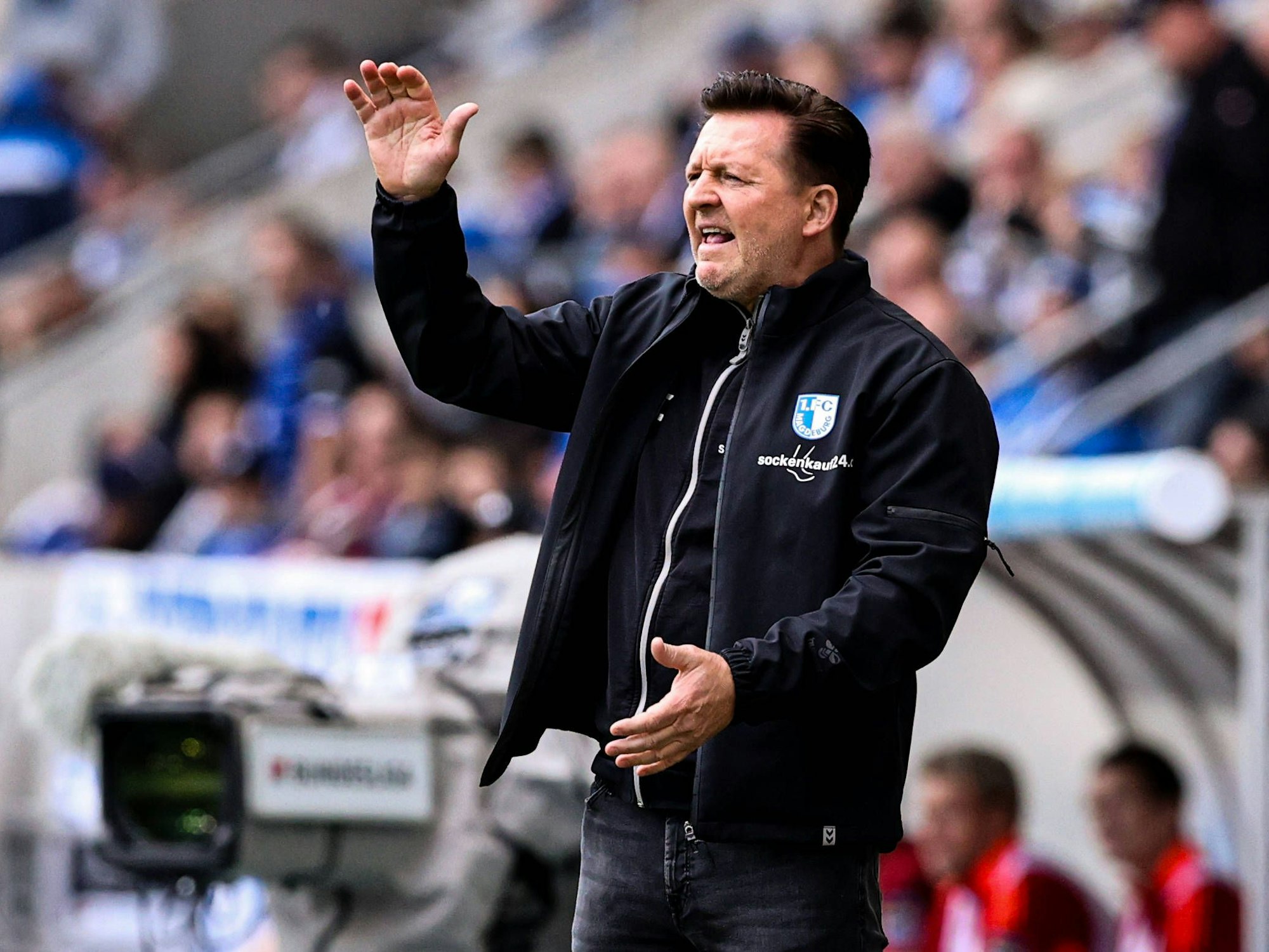 Christian Titz beim Spiel gegen Fortuna Düsseldorf.