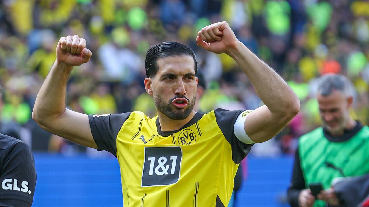 Emre Can jubelt.