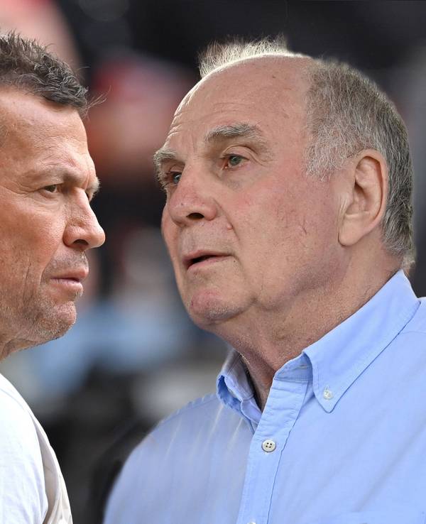 Fotomontage mit Lothar Matthäus und Uli Hoeneß.