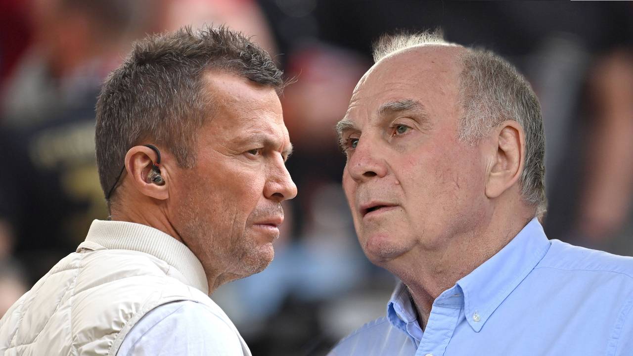 Fotomontage mit Lothar Matthäus und Uli Hoeneß.