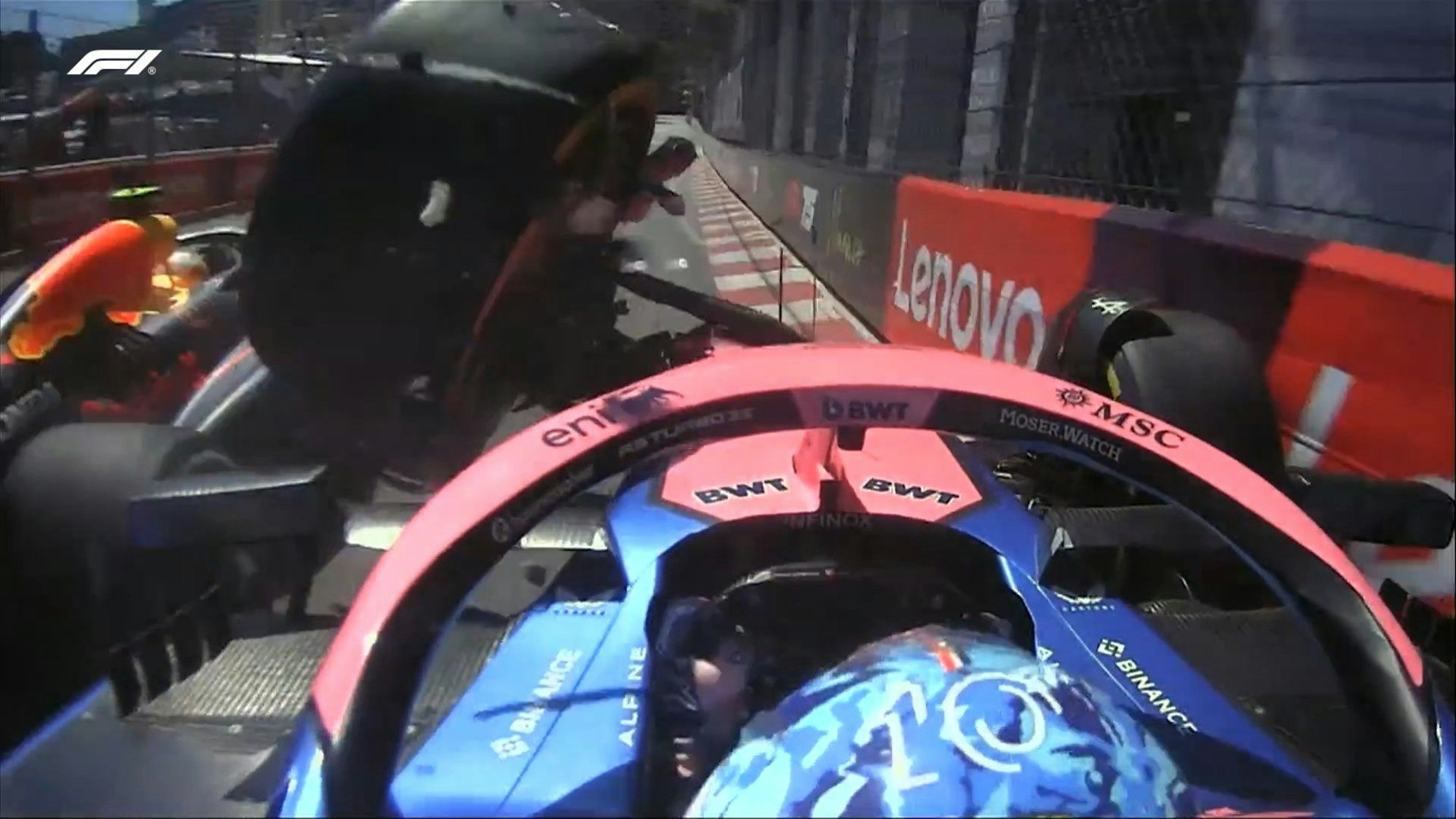 Kollision in der Formel 1 zwischen Pierre Gasly und Yuki Tsunoda.