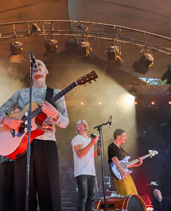 Die Band Cat Ballou beim Auftritt.