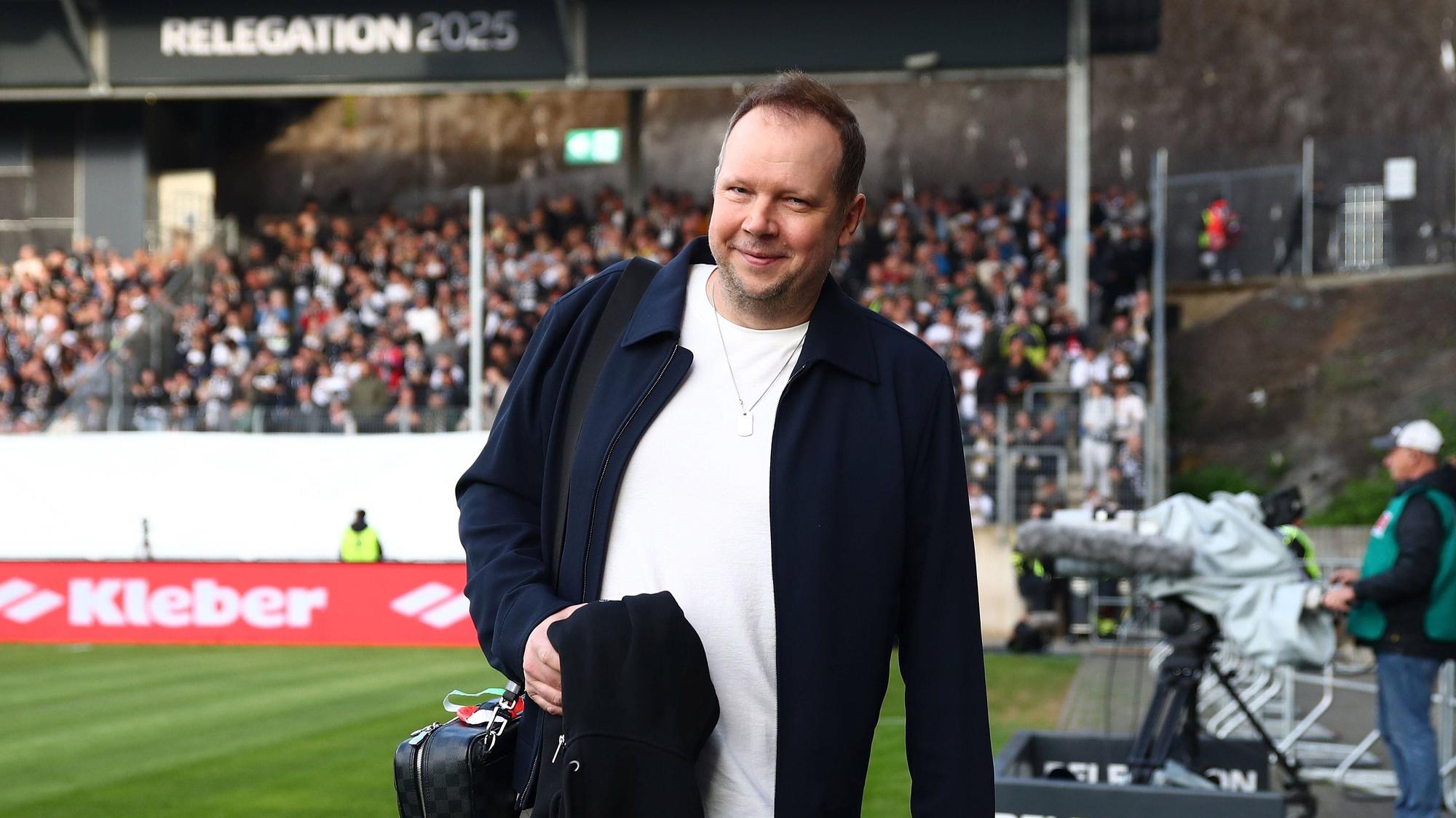 Wolff Fuss am Montag (26. Mai 2025) vor der Bundesliga-Relegation in Elversberg.
