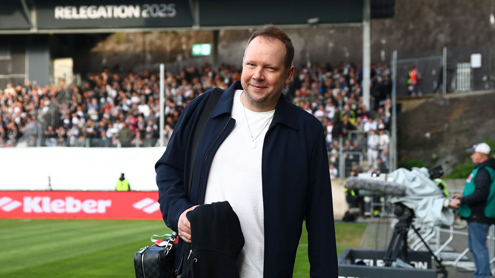 Wolff Fuss am Montag (26. Mai 2025) vor der Bundesliga-Relegation in Elversberg.