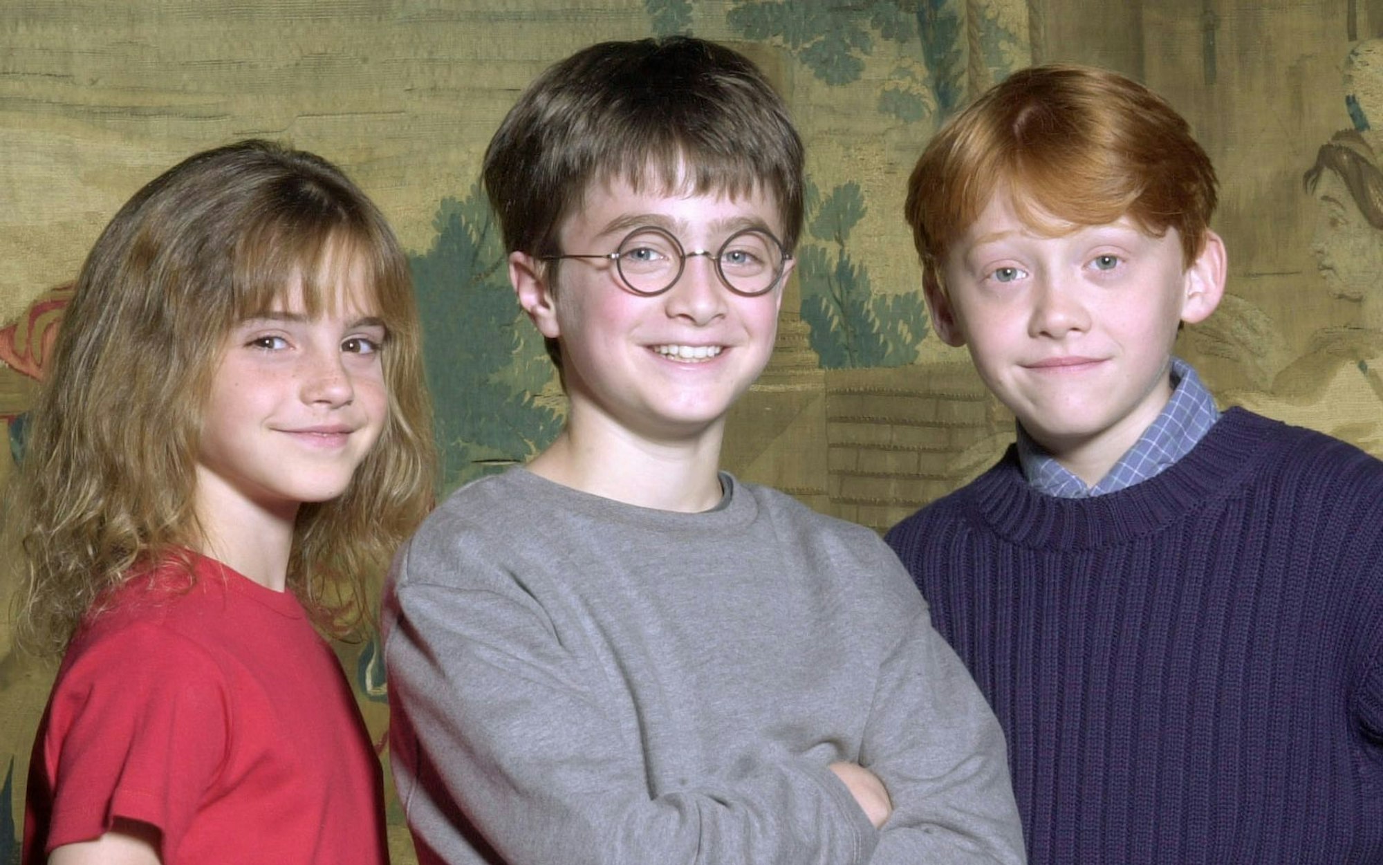 In den „Harry Potter“-Filmen waren Emma Watson als Hermine Granger, Daniel Radcliffe (Mitte) als Harry Potter und Rupert Grunt als Ron Weasley zu sehen. (Bild: Warner Bros./Newsmakers/Getty Images)