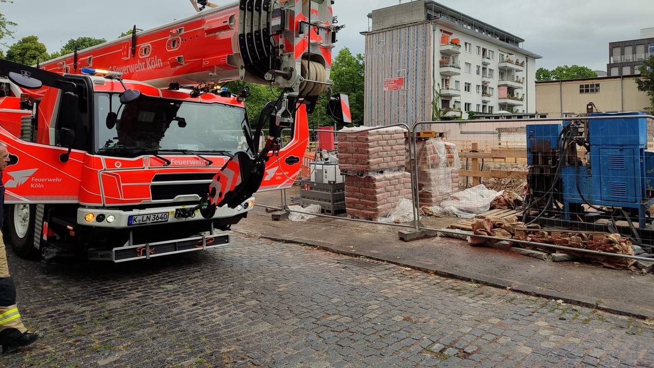 Die Baustelle, auf der der Blindgänger gefunden wurde.