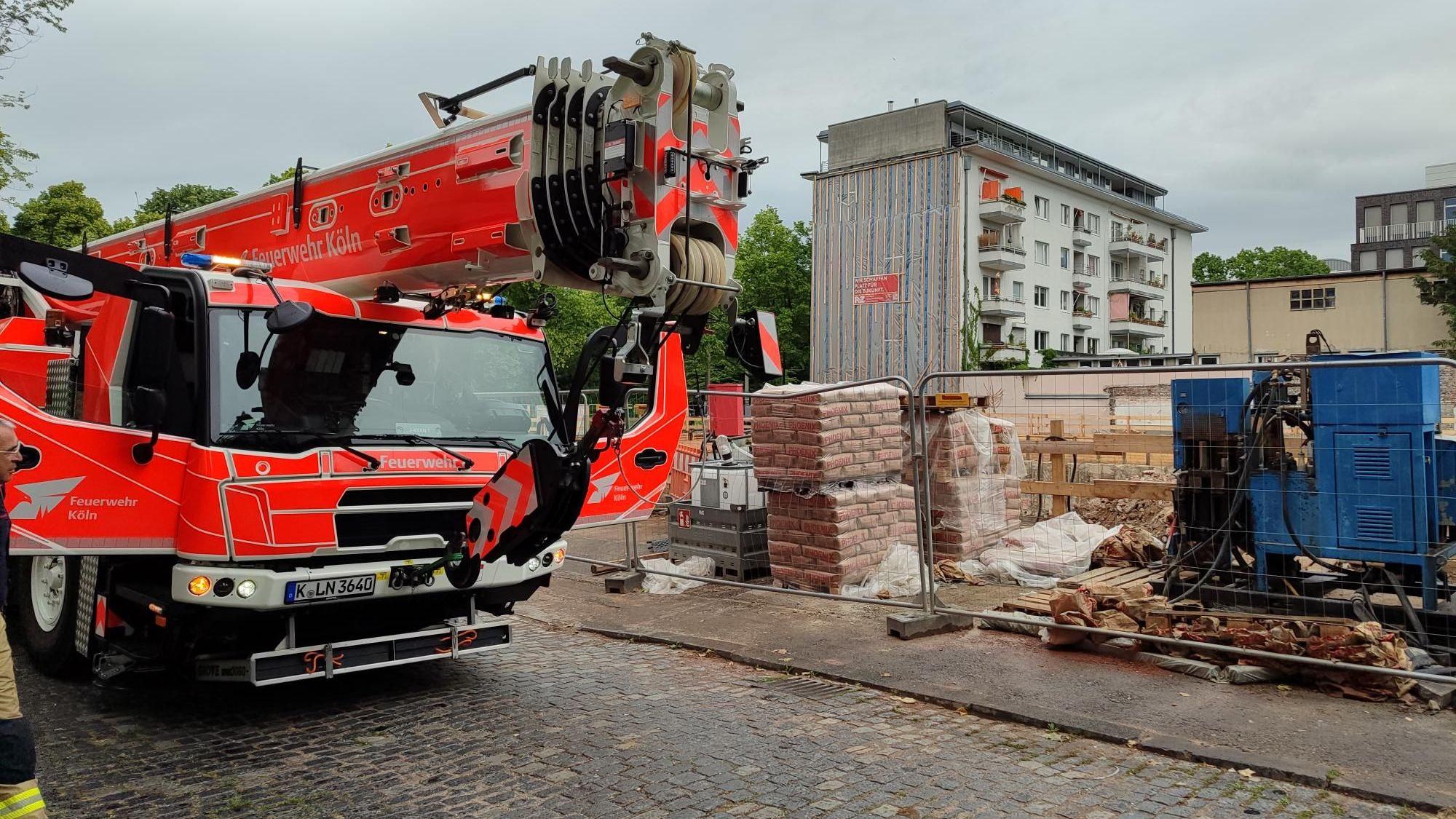 Die Baustelle, auf der der Blindgänger gefunden wurde.