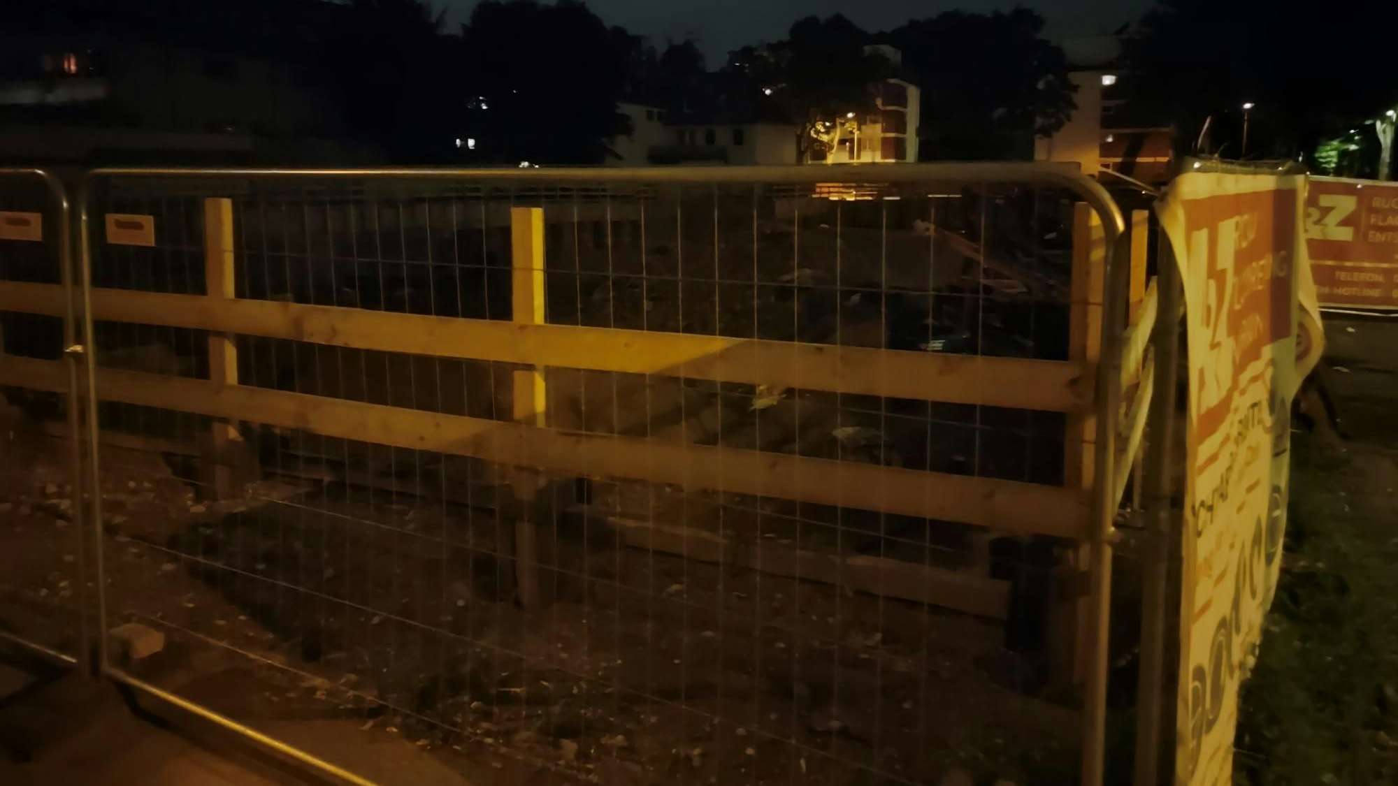 Auf dieser Baustelle wurde der Blindgänger gefunden.