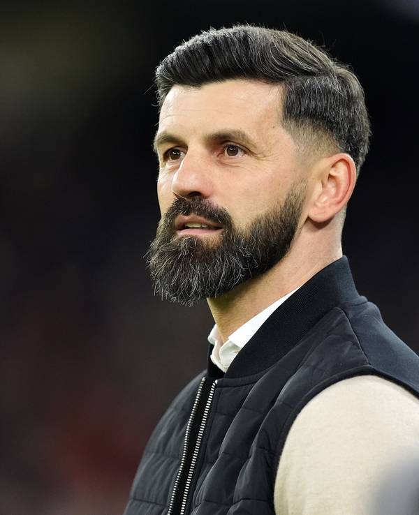 Plymouth Argyle-Trainer vor dem Spiel.