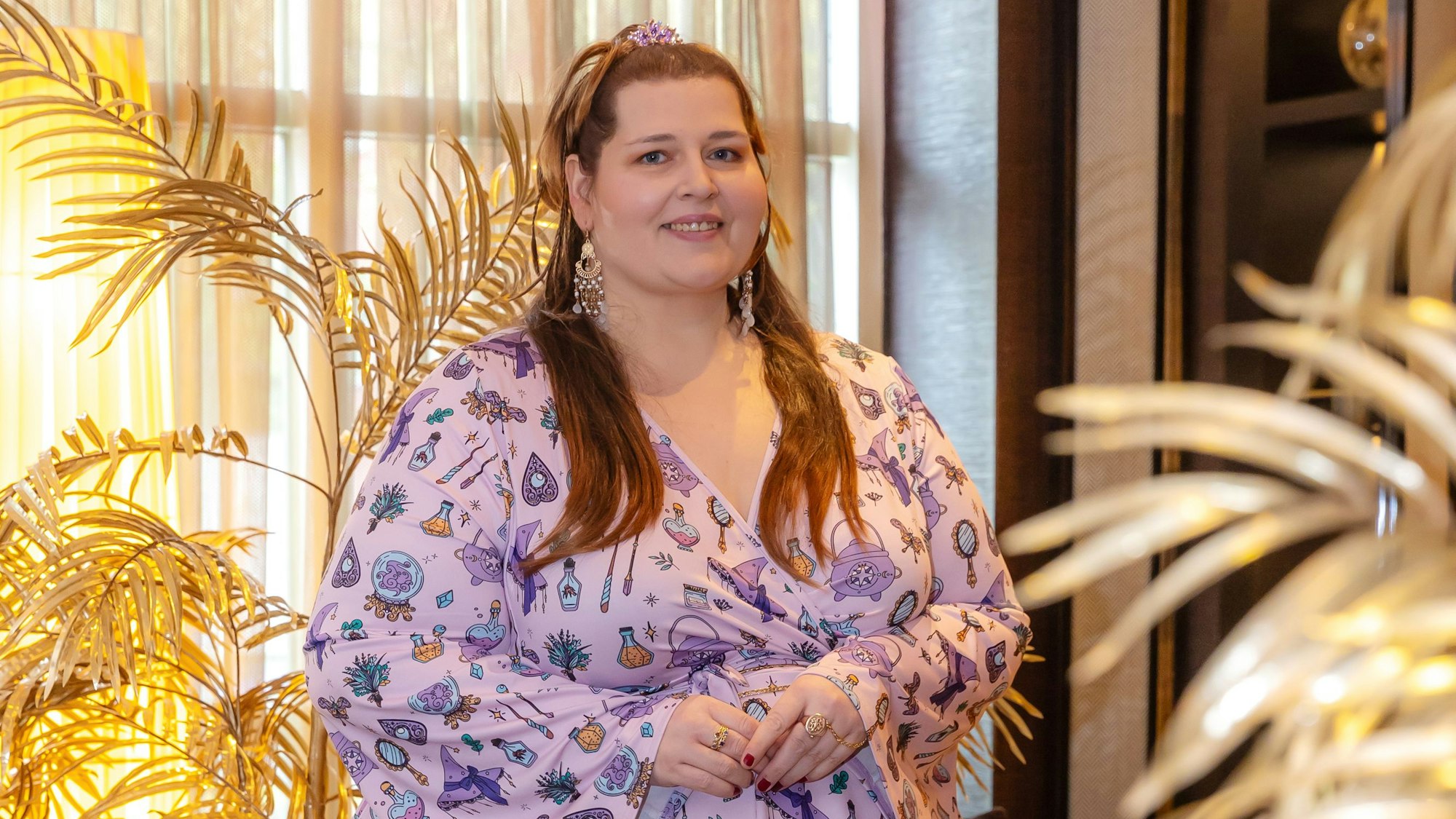 Interview mit Nicole Jäger im Savoy Hotel.