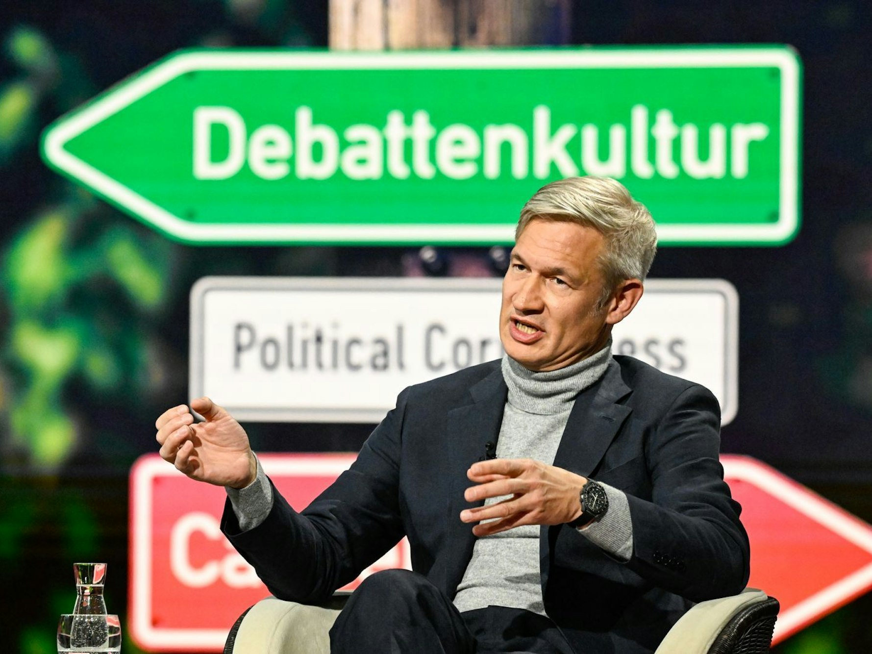 Ulf Poschardt: „Diese Art von Dünnhäutigkeit, wie wir sie im Augenblick haben, halte ich für ein großes Problem.“ (Bild: ZDF / Markus Hertrich)