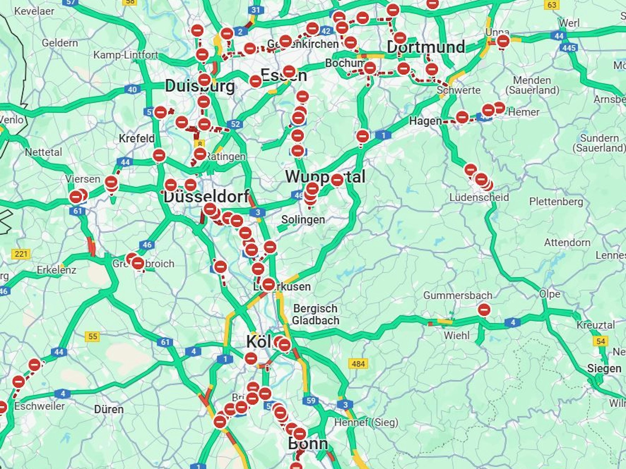 Ein Fehler macht Google Maps derzeit Probleme.