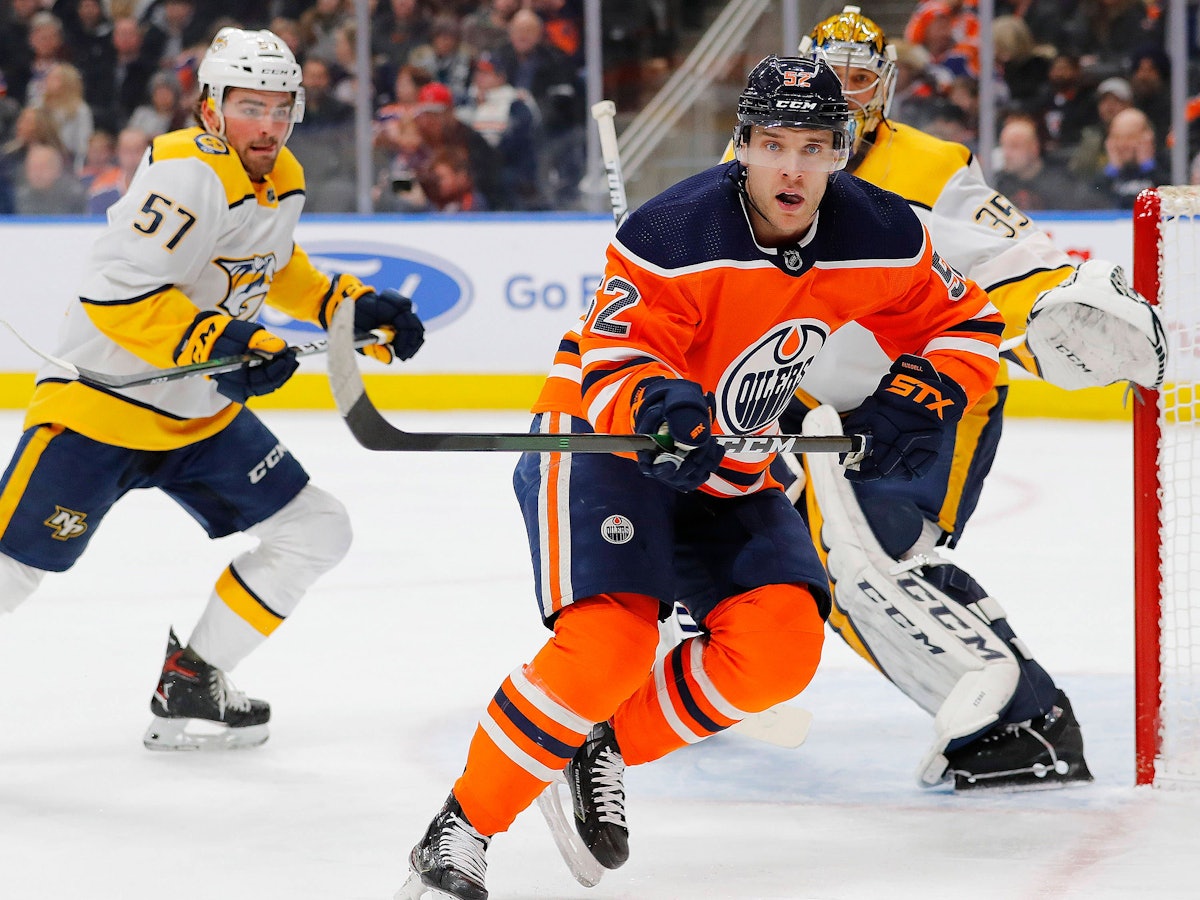 Patrick Russell für die Edmonton Oilers im Einsatz.