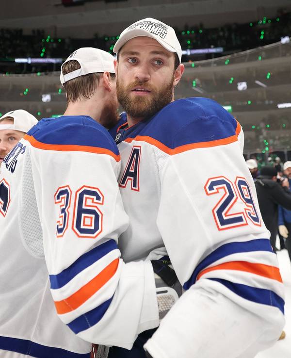 Leon Draisaitl im NHL-Halbfinale mit den Edmonton Oilers.
