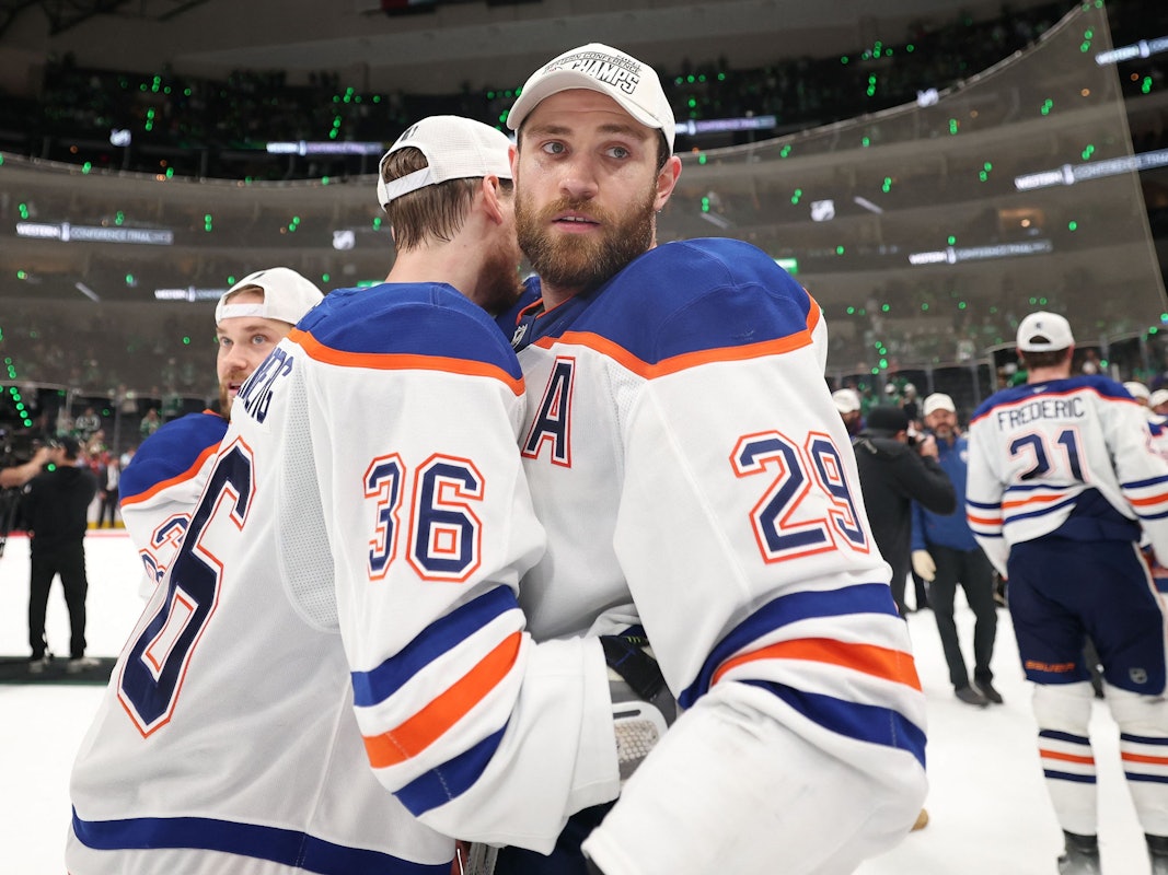 Leon Draisaitl im NHL-Halbfinale mit den Edmonton Oilers.