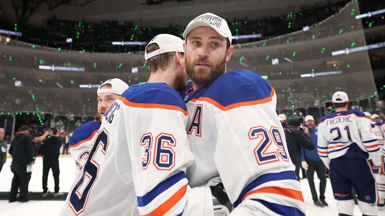Leon Draisaitl im NHL-Halbfinale mit den Edmonton Oilers.