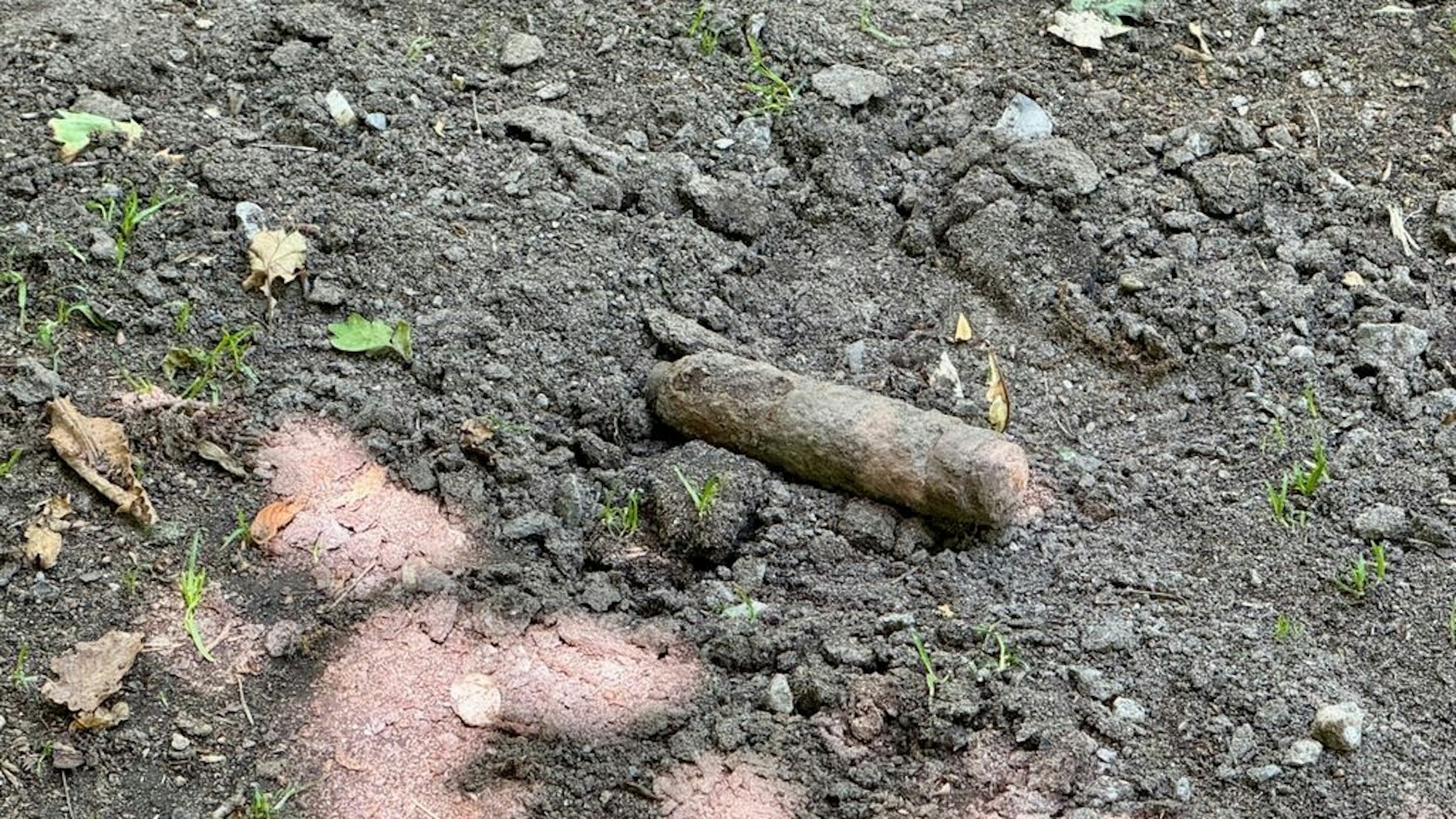 Blindgänger aus dem Zweiten Weltkrieg auf einem Waldspielplatz in Alpen gefunden