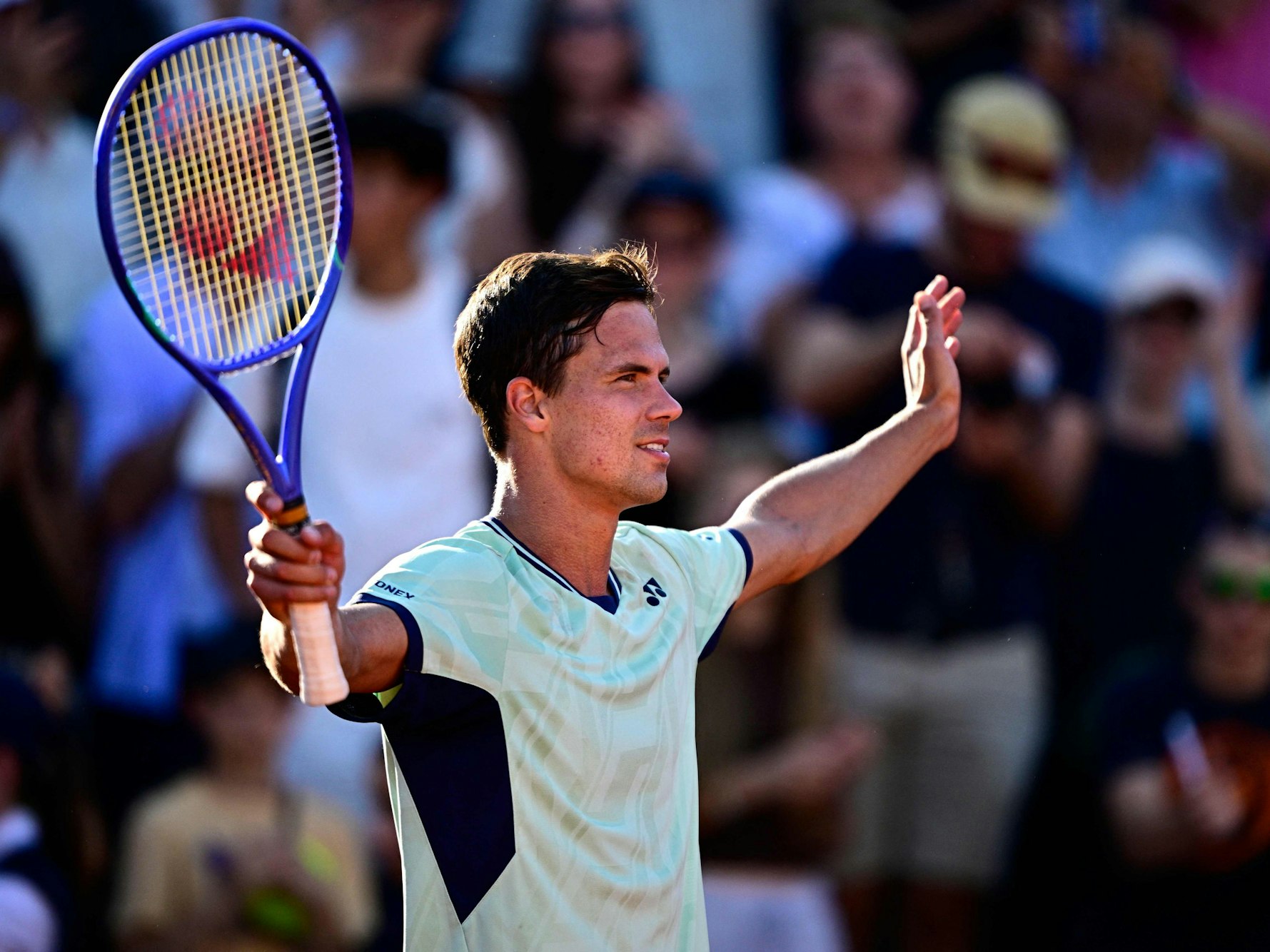 Daniel Altmaier jubelt nach seinem Sieg