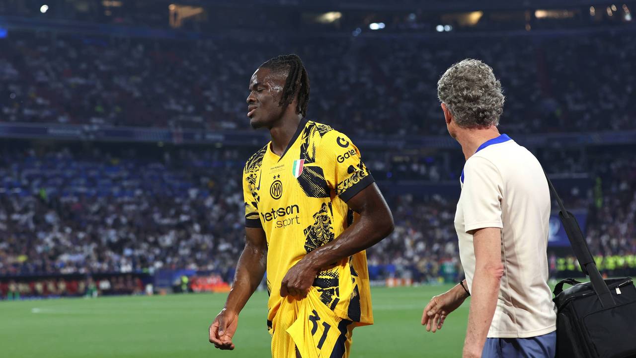Nationalspieler Yann Bisseck musste im Finale der Champions League am Samstag (31. Mai 2025) verletzungsbedingt ausgewechselt werden.