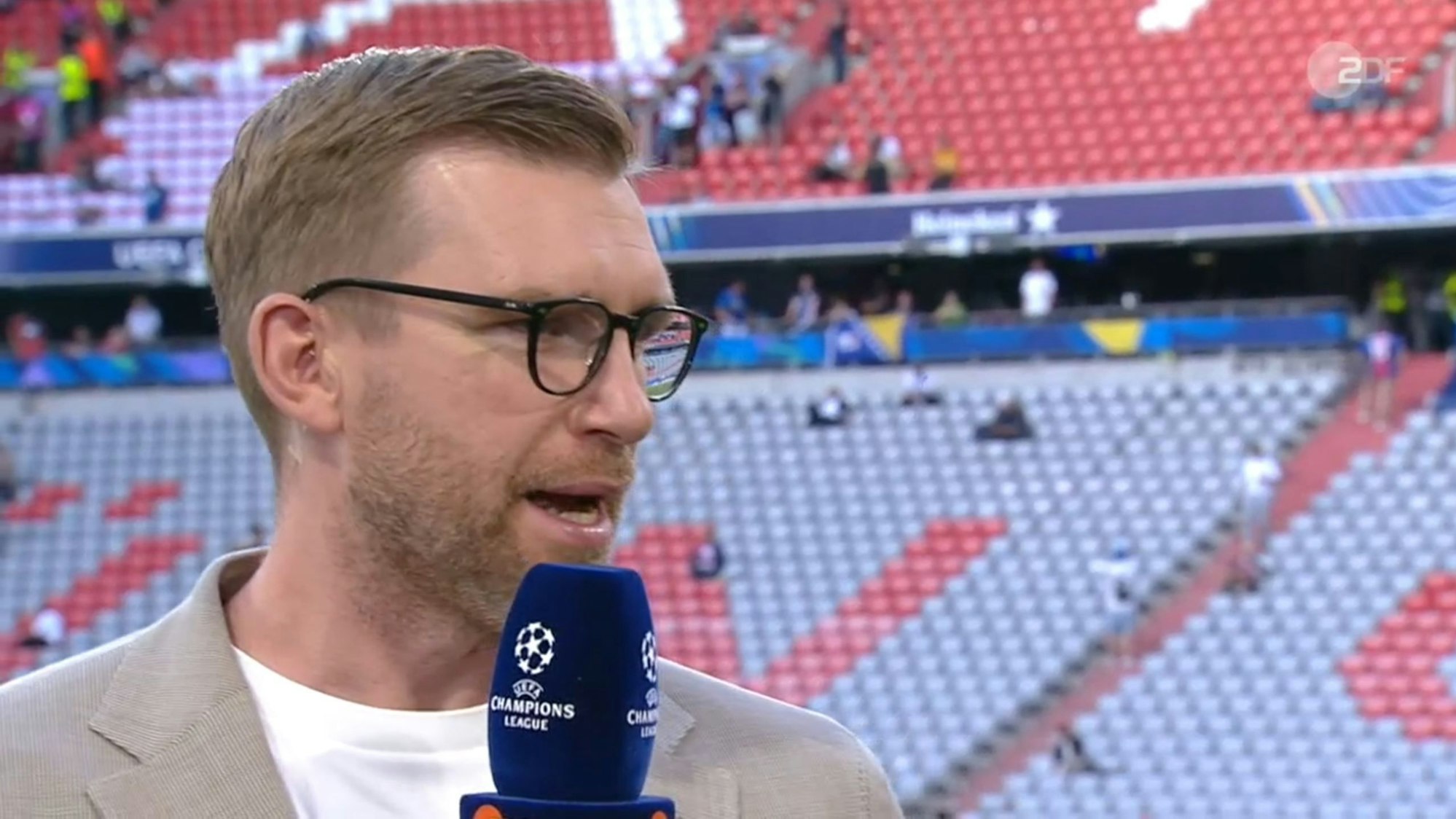 Per Mertesacker bei einem ZDF-Auftritt.