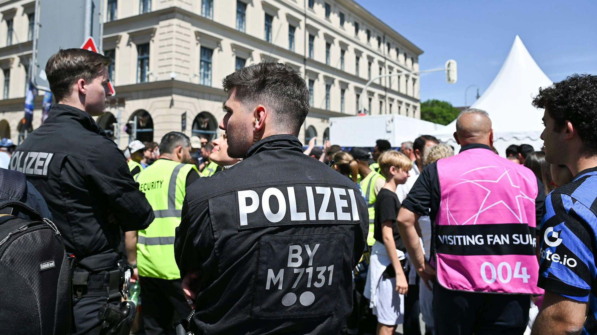Die Polizei in München hatte am Samstag (31. Mai 2025) durch das Champions-League-Finale allerhand zu tun.