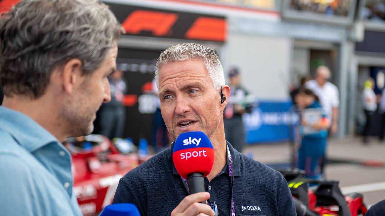 Ralf Schumacher bei einem TV-Einsatz für Sky rund um das Rennen der Formel 1 in Barcelona.
