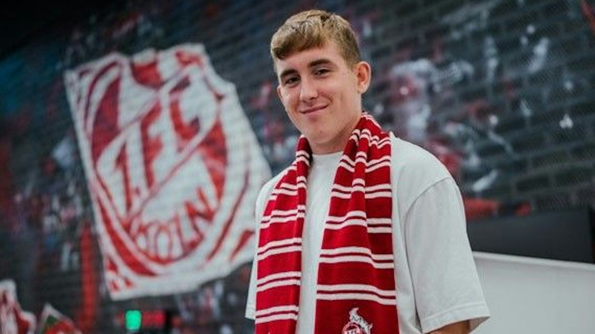 Isak Johannesson wird am 1. Juni 2025 vom 1. FC Köln als Neuzugang vorgestellt.