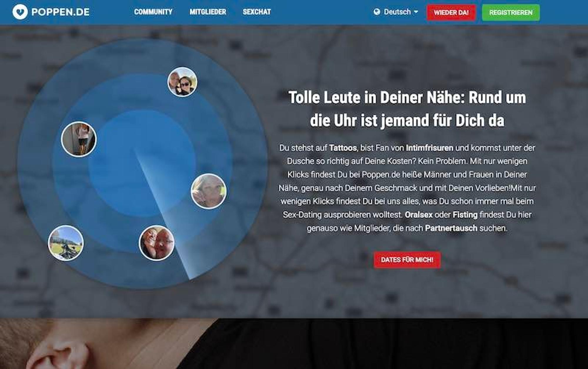 Homepage von Poppen.de