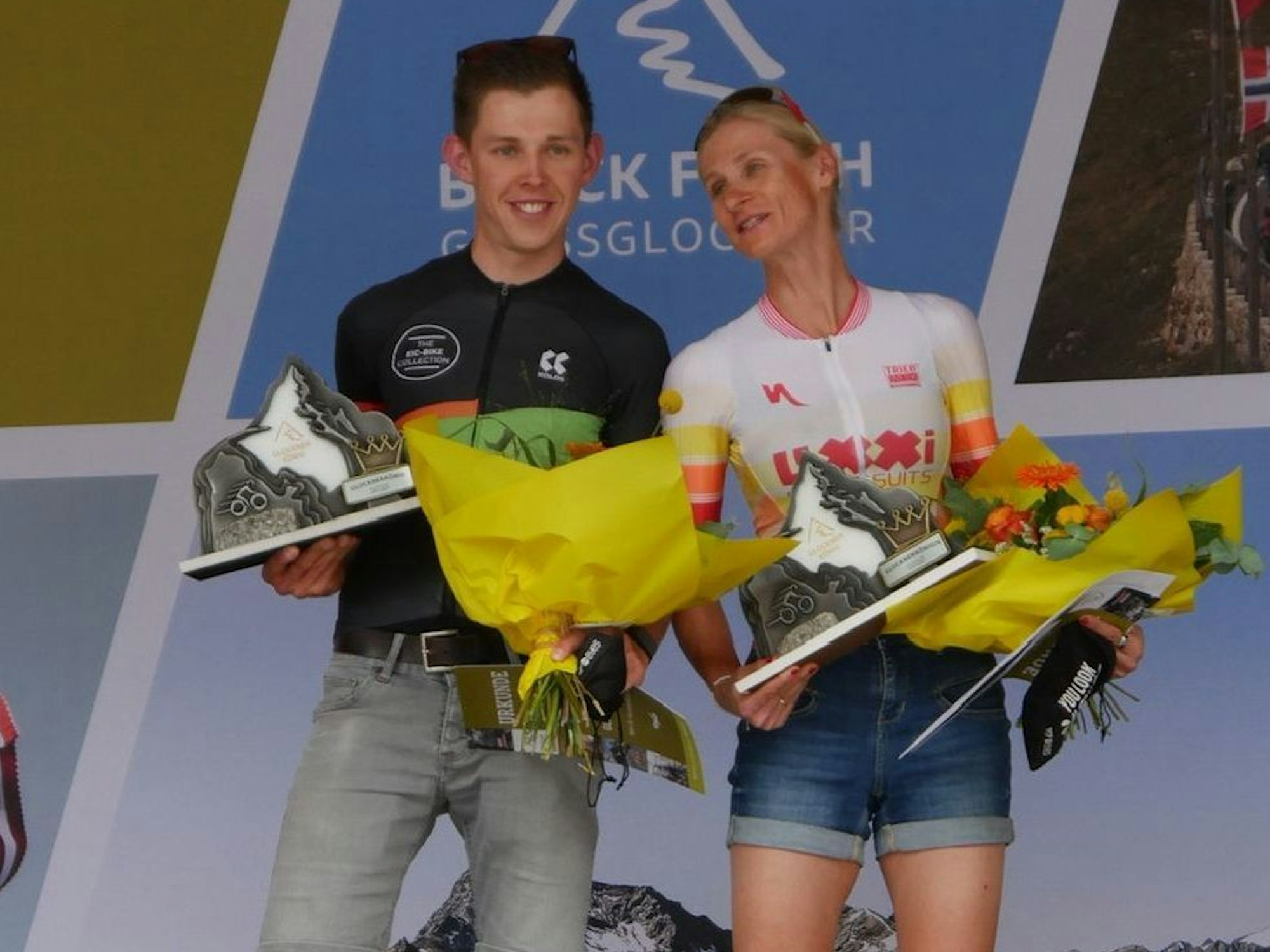 Janine Meyer bei der Siegerehrung