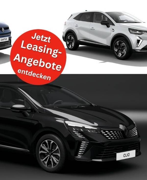 Bilder der Renault Fahrzeugmodelle Clio, Captur und Symbioz