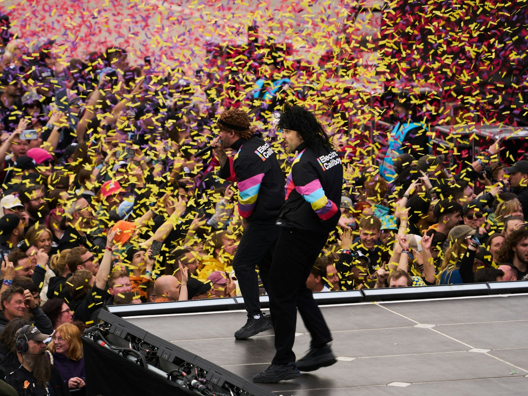 „Electric Callboy“ beim Auftritt bei Rock am Ring.
