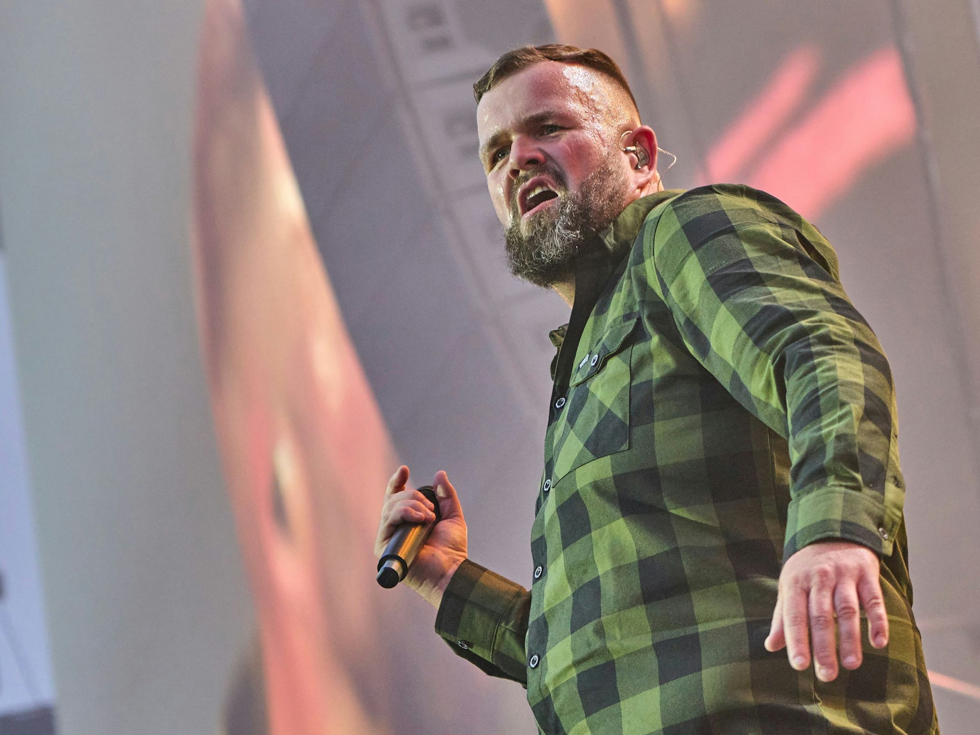 Jan Gorkow, Sänger von Feine Sahne Fischfilet, bei Rock am Ring.