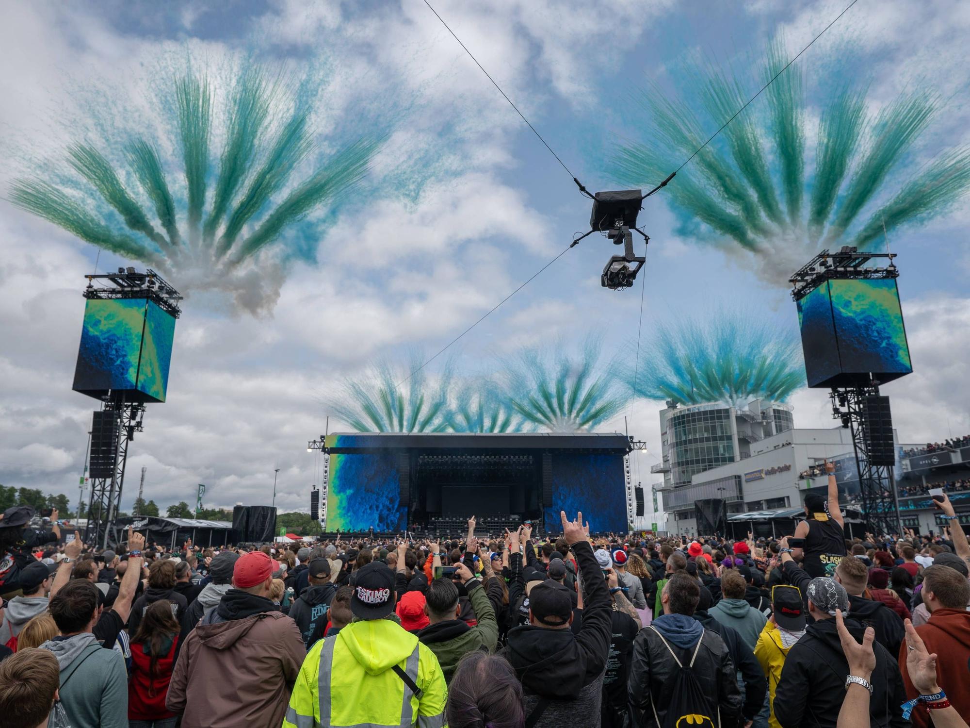 Pyrotechnik bei „Rock am Ring“.