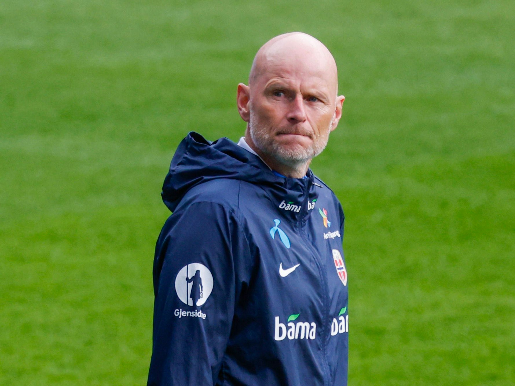 Nationaltrainer Stale Solbakken beim Training.