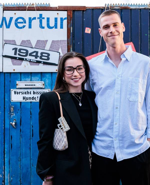 Steffen Tigges (1. FC Köln) mit Ehefrau Sara.