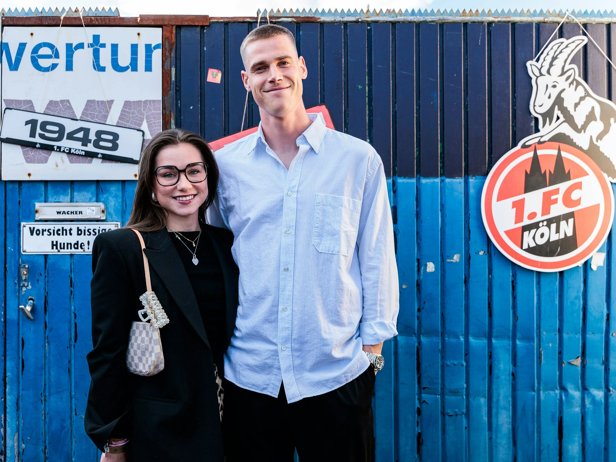 Steffen Tigges (1. FC Köln) mit Ehefrau Sara.