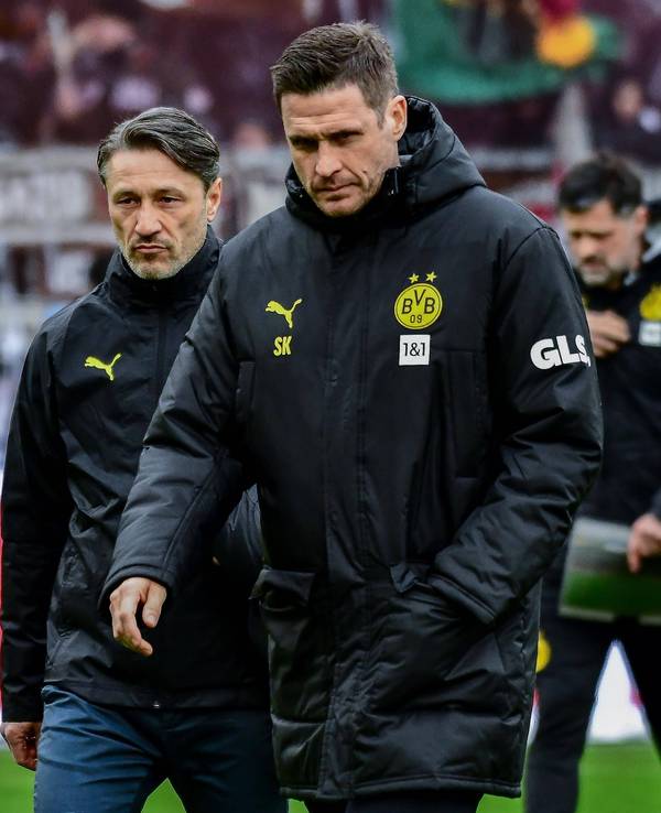 Niko Kovac und Sebastian Kehl bei einem Spiel von Borussia Dortmund.