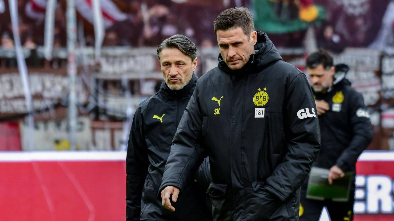 Niko Kovac und Sebastian Kehl bei einem Spiel von Borussia Dortmund.