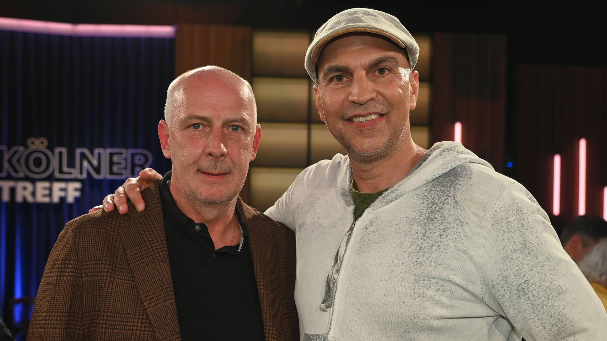 Mario Basler und Markus Babbel in Köln.