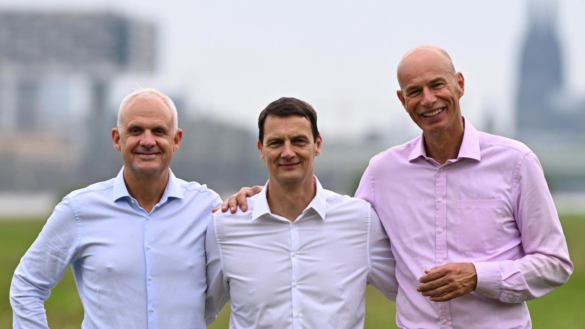 Jörg Alvermann, Ulf Sobek und Jörn Stobbe (v.l.) wollen das neue Präsidium des 1. FC Köln stellen. Die drei sind vom Mitgliederrat für die Wahlen im Herbst 2025 vorgeschlagen worden.