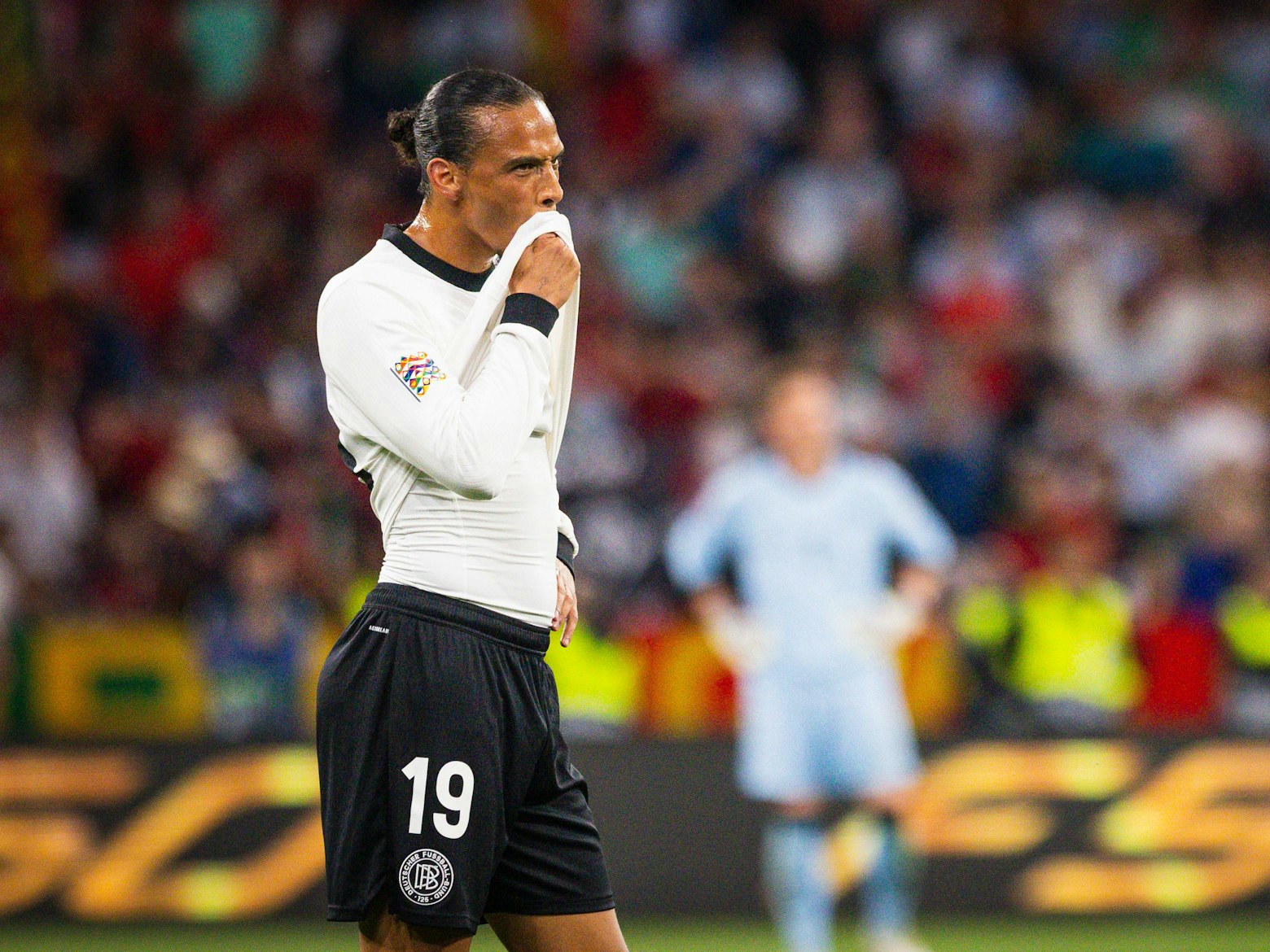 Leroy Sané mit der deutschen Nationalmannschaft gegen Portugal.