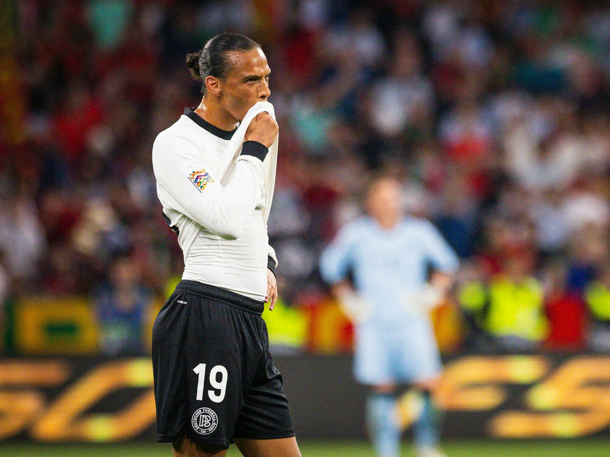 Leroy Sané mit der deutschen Nationalmannschaft gegen Portugal.