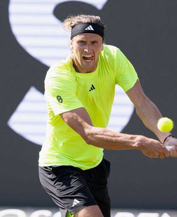 Alexander Zverev bei seinem Match gegen Corentin Moutet.
