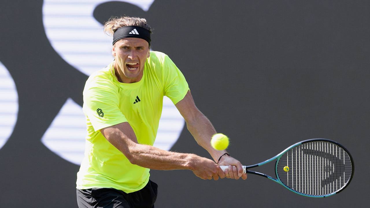Alexander Zverev bei seinem Match gegen Corentin Moutet.